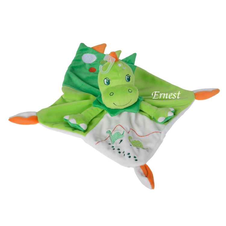  - dinouno the dinosaur - comforter green orange 25 cm 